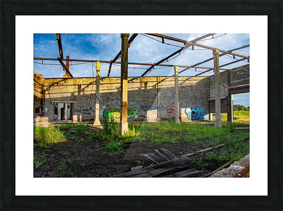 Abandoned Train Station Picture Frame print