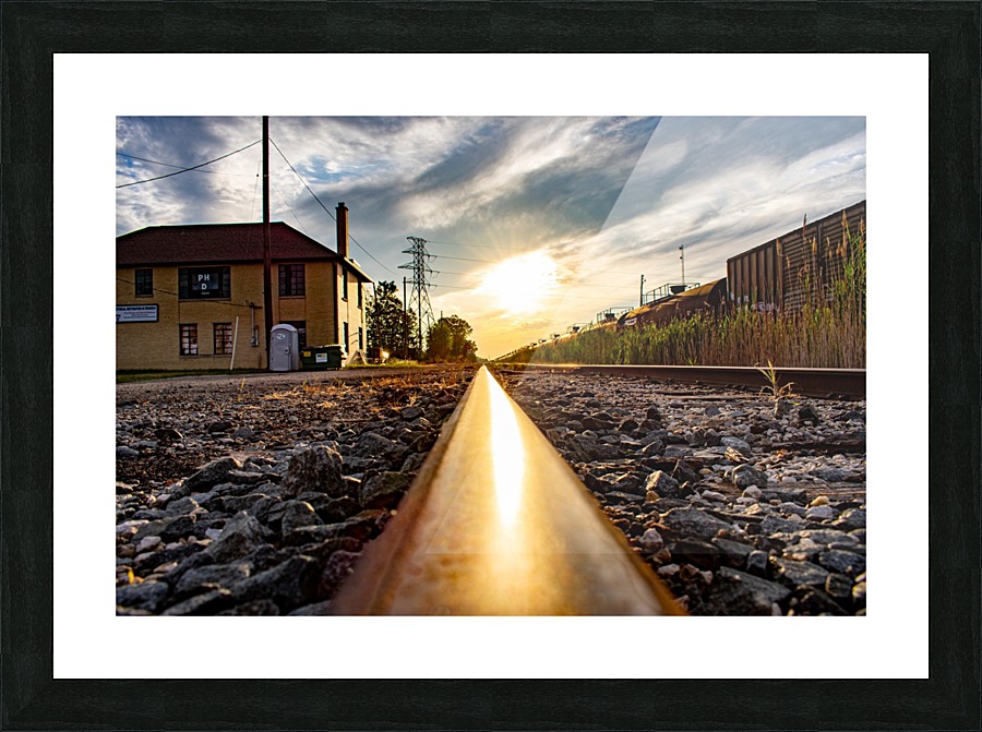 Train Tracks Picture Frame print