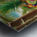 a mouthwatering scene set in a tropical Metal print