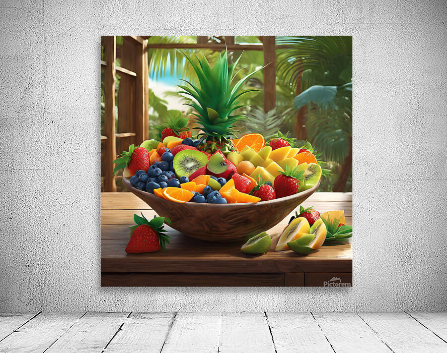 a mouthwatering scene set in a tropical Wall Preview