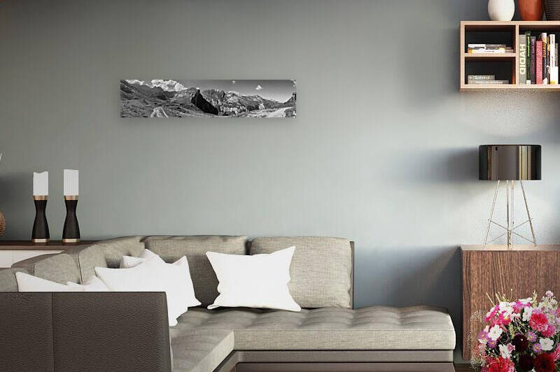 Panorama - Nice View to the Meglisalp and the Mountains Saentis is behind IV by Swiss Art by Patrick Kobler