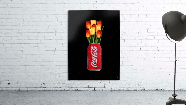 Cola Canned Flowers Wall Preview
