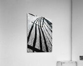 Split Rail Shadows Acrylic Print