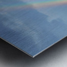 Rainbow & Barn Metal print