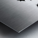 Sunflower Silhouette Metal print