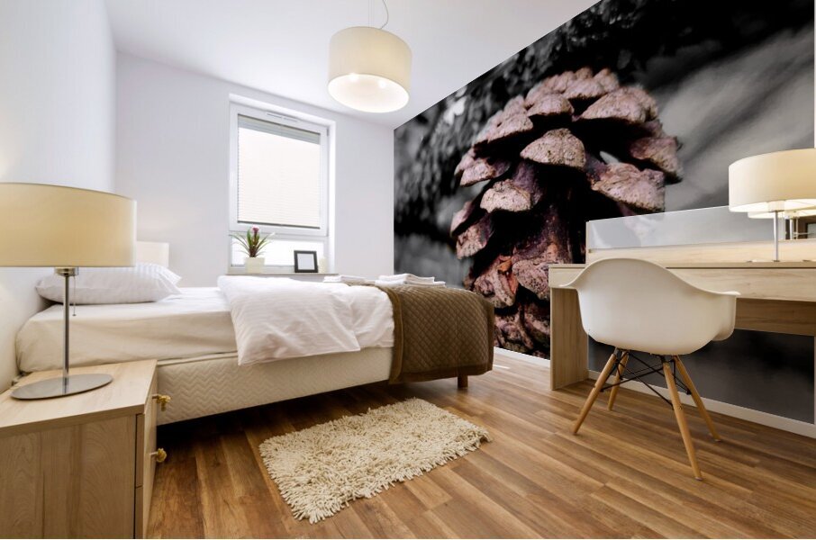 Pinecone Mural print