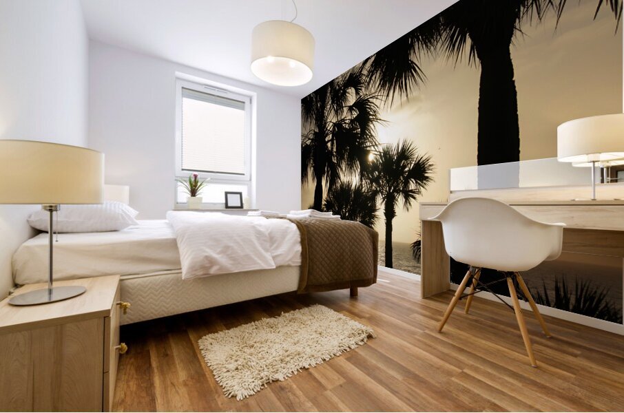 Palm Trees Silhouette Mural print