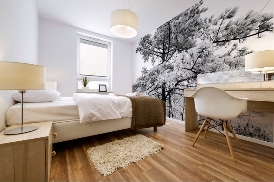 Snowy White Pine Mural print