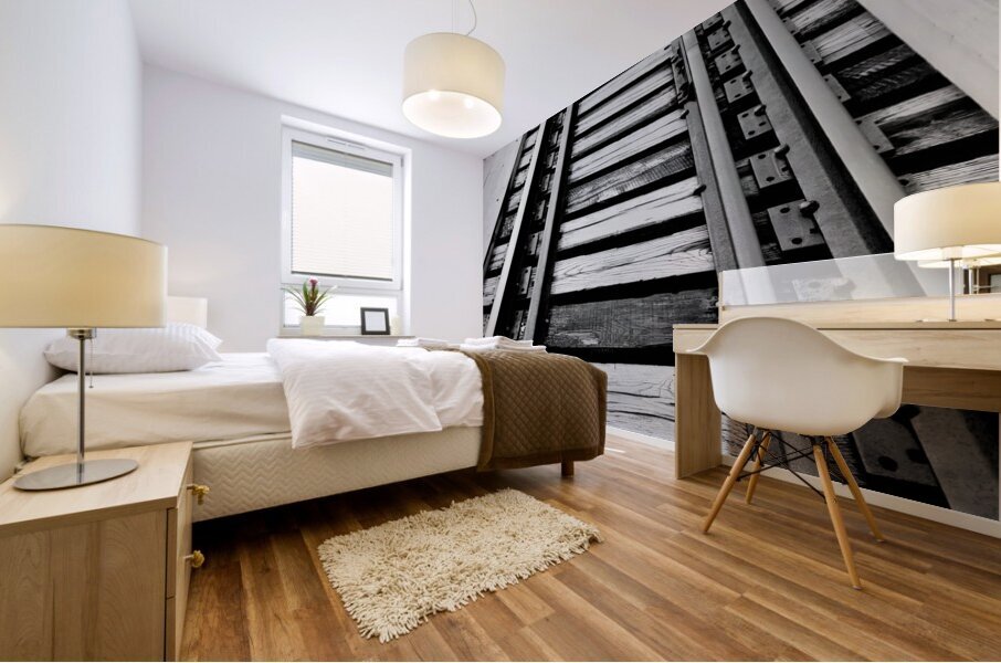 Railroad Tracks Mural print
