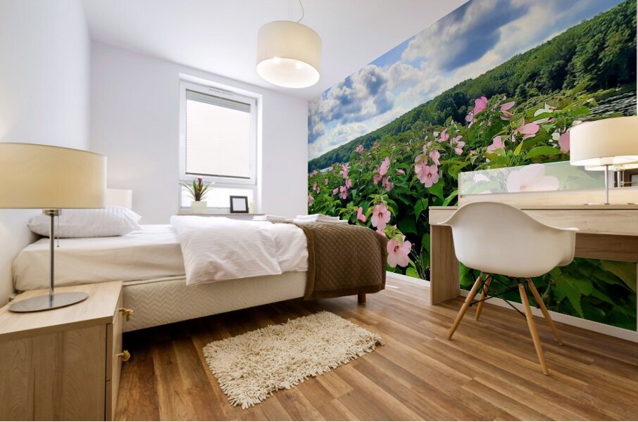 Swamp Mallow At Moraine State Park Mural print