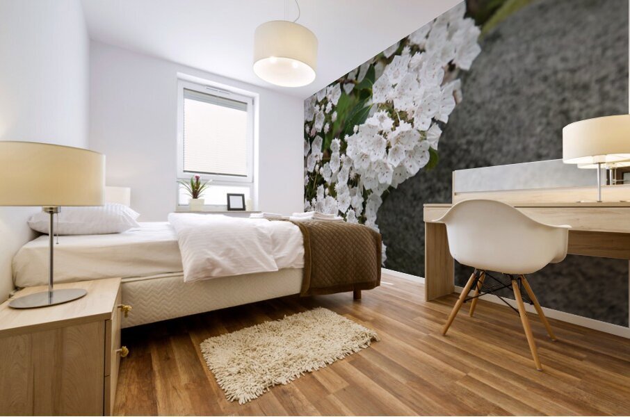 White Mountain Laurel Mural print