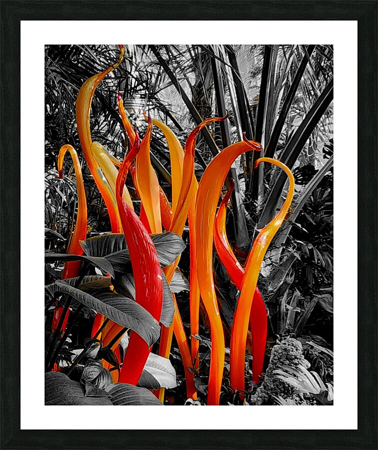 Glass Sculpture Picture Frame print