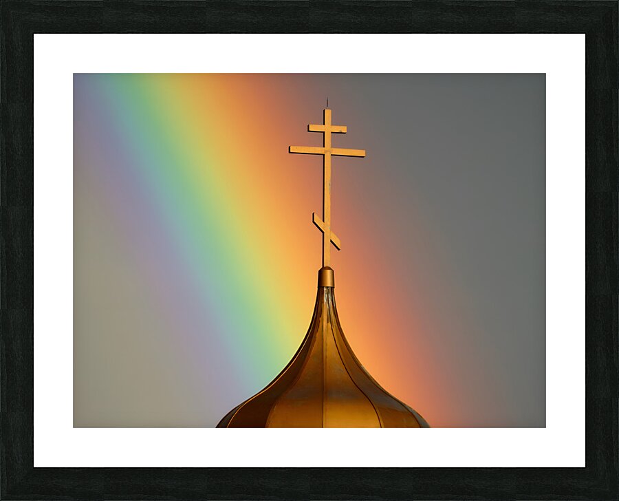Orthodox Church Steeple Picture Frame print