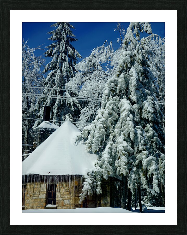 Laurel Mountain Winter Picture Frame print