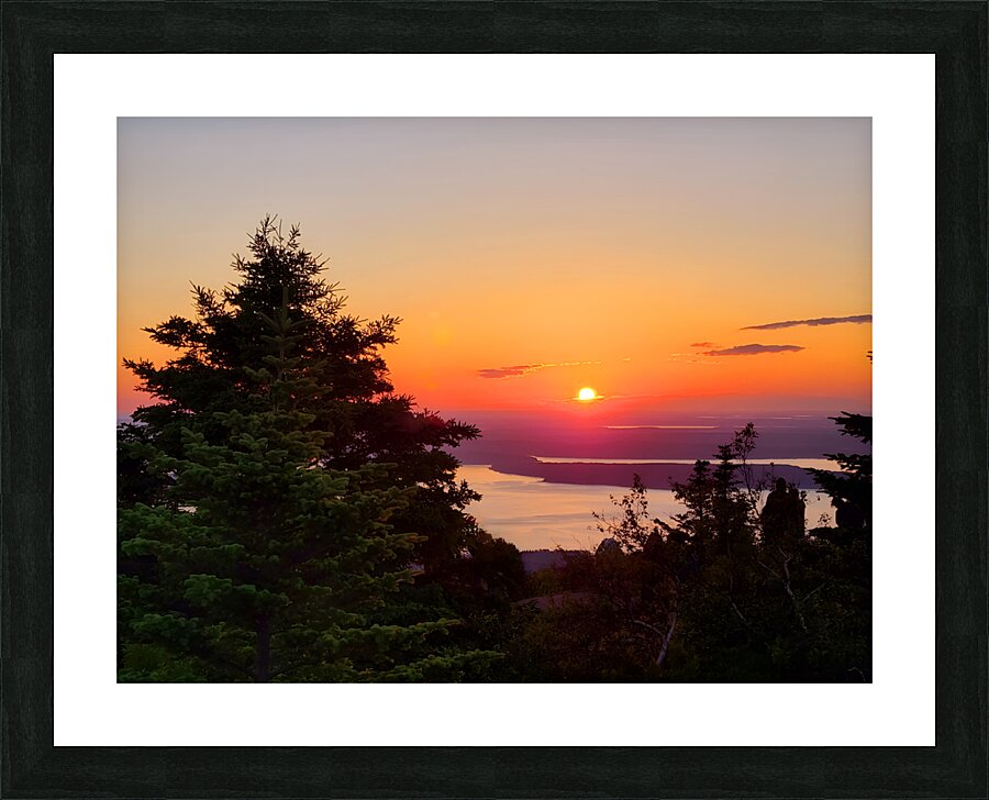 Acadia Sunrise Picture Frame print