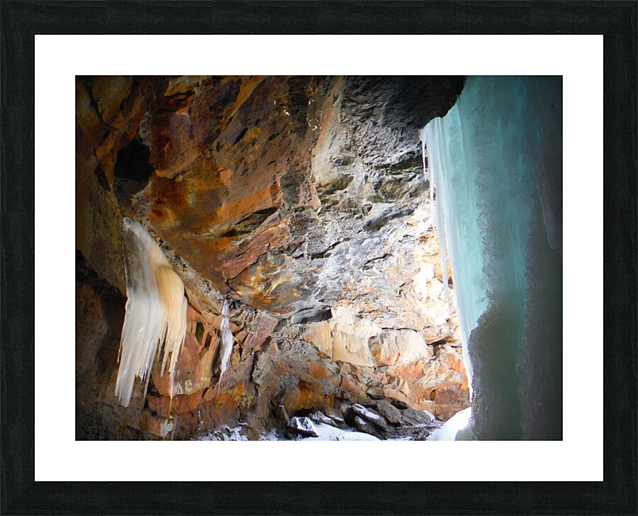 Behind Frozen Cucumber Falls Picture Frame print
