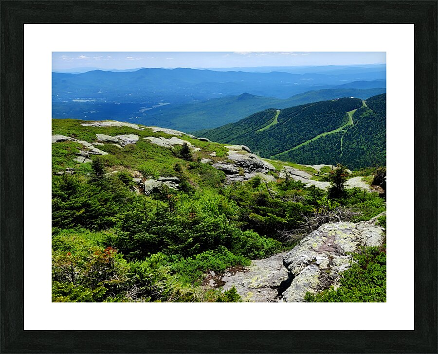 White Mountains Picture Frame print