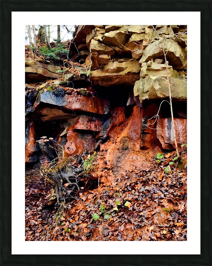 Iron Oxide Melt Picture Frame print