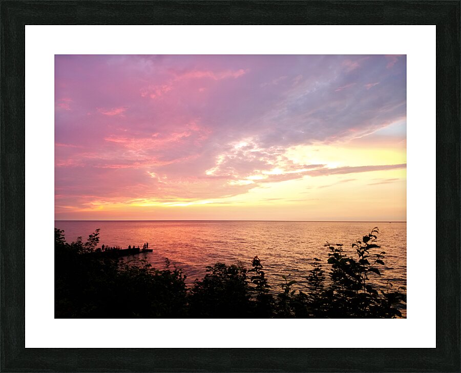 Lake Erie Sunset Picture Frame print