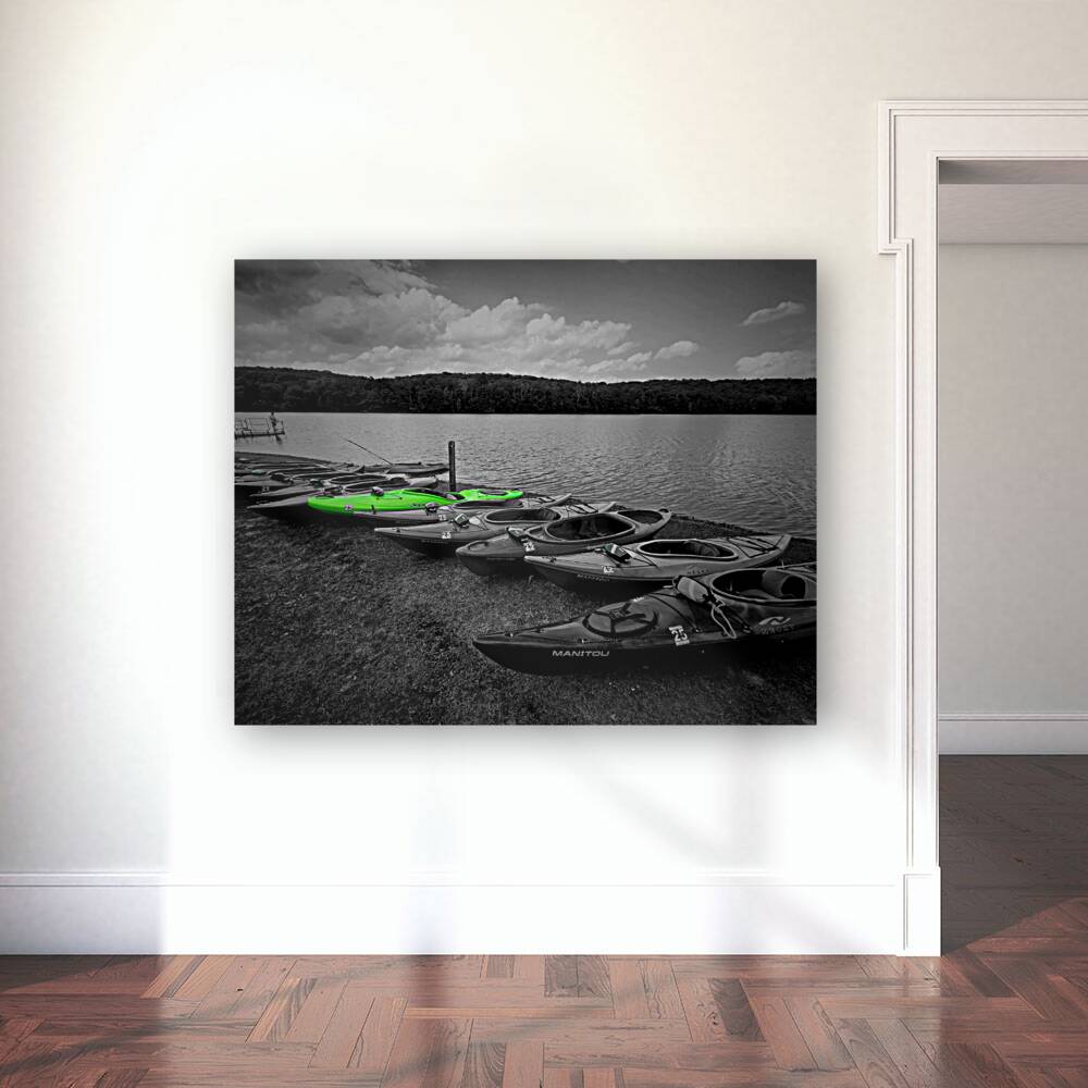 Green Kayak Reproduction