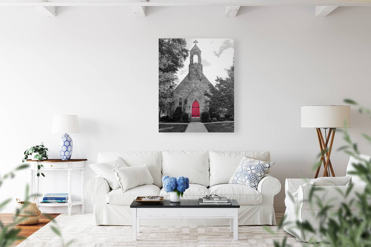 Red Church Door Reproduction