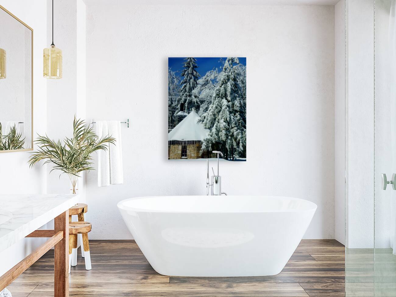 Laurel Mountain Winter Reproduction