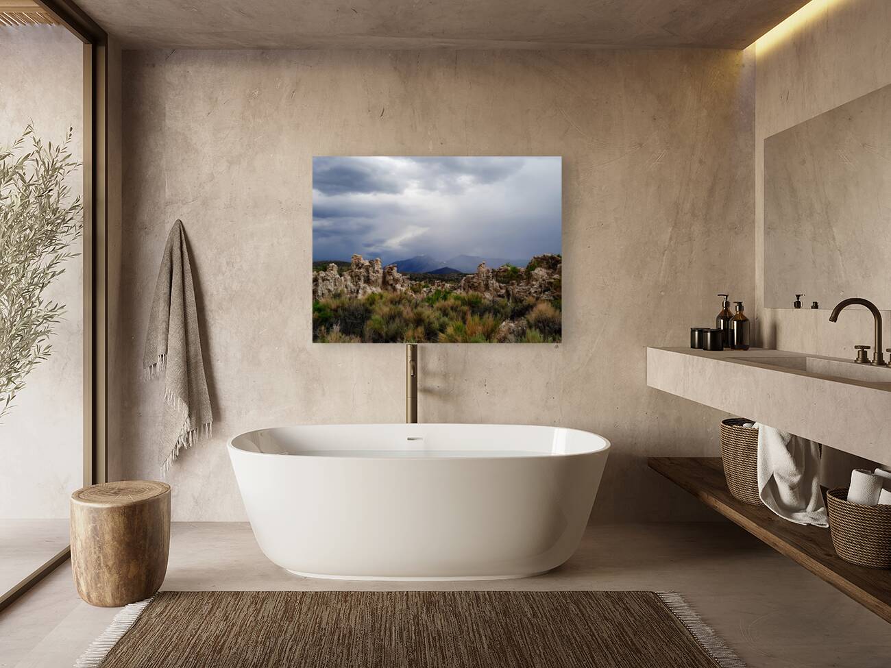 Rainstorm At Mono Lake Reproduction