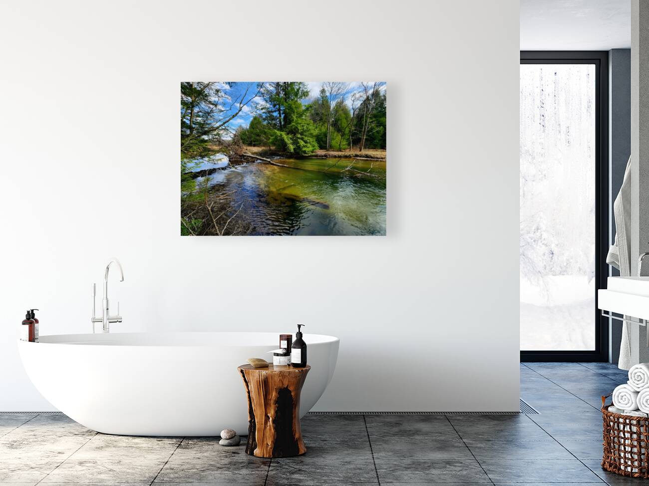 Spring At Clear Shade Creek Reproduction