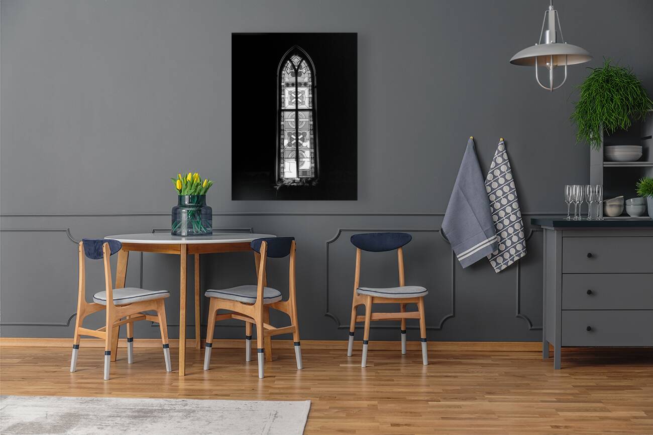 Old Shade Church Stain Glass Reproduction