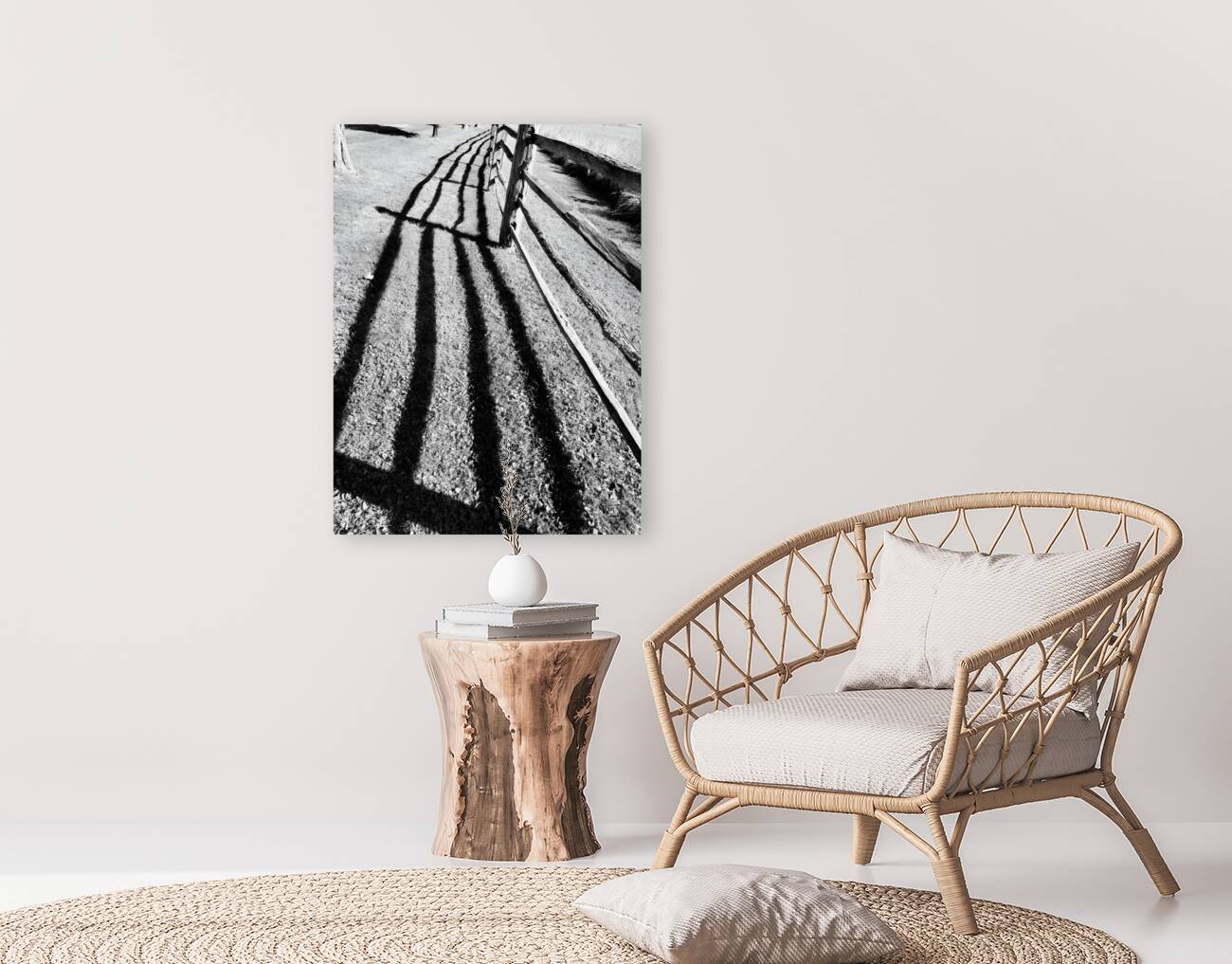 Split Rail Shadows Reproduction