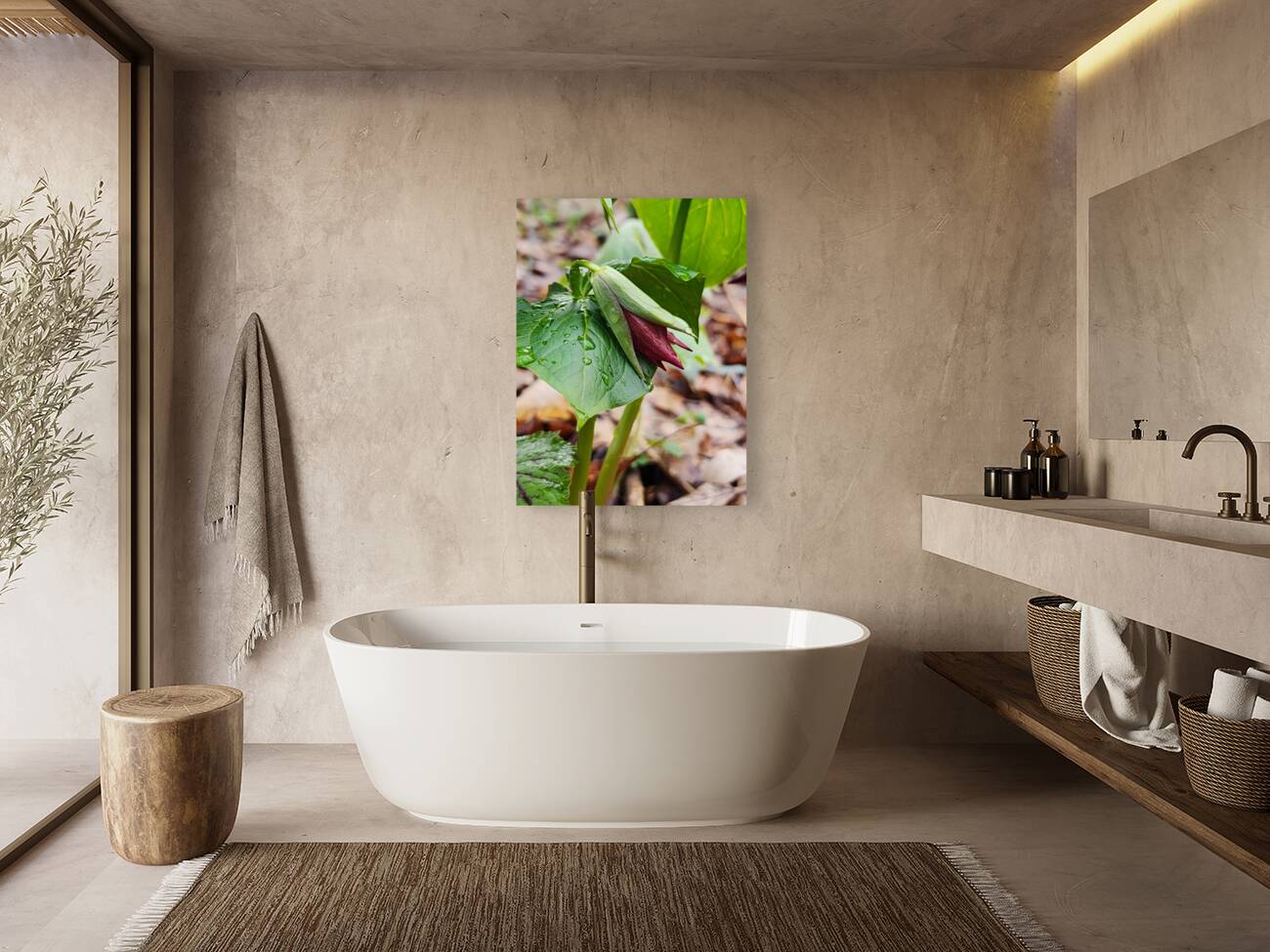 Red Trillium Bud Reproduction