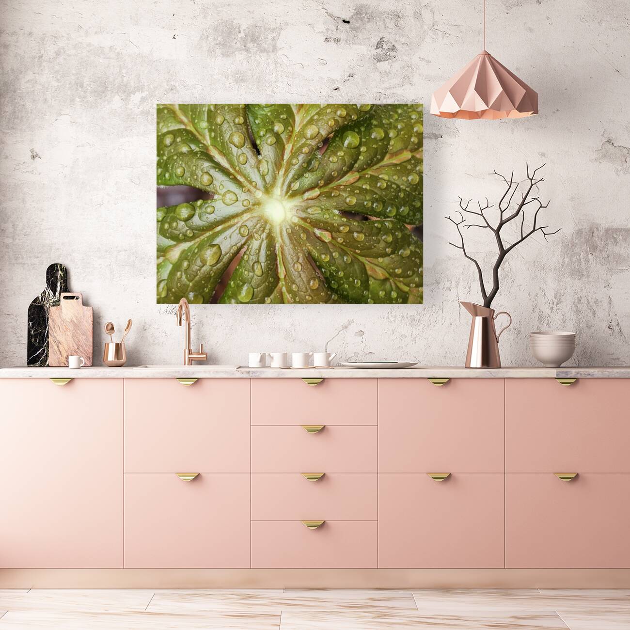 Raindrops On Mayapple Reproduction