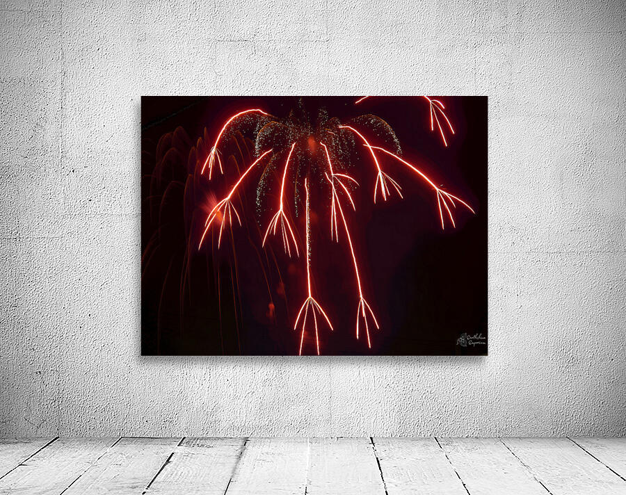 Fireworks Red Dragon Wall Preview