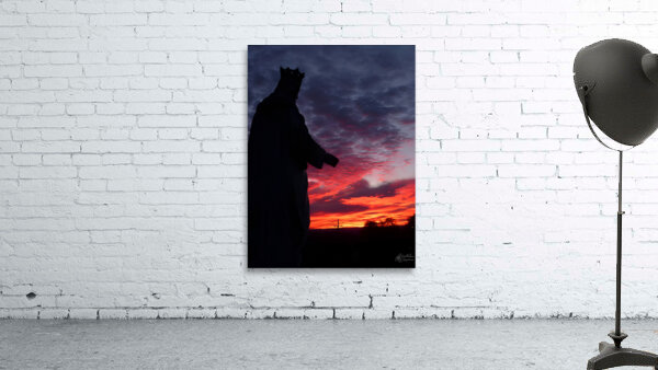 Statue n Sunset Wall Preview