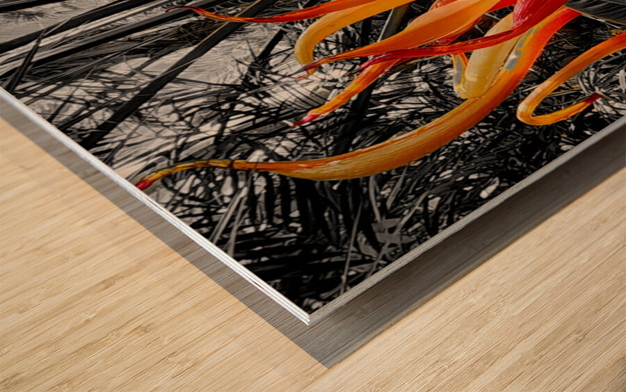 Glass Sculpture Wood print