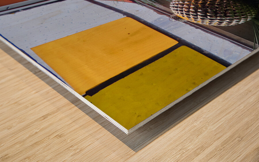 Old Shade Church Christmas Decor Wood print