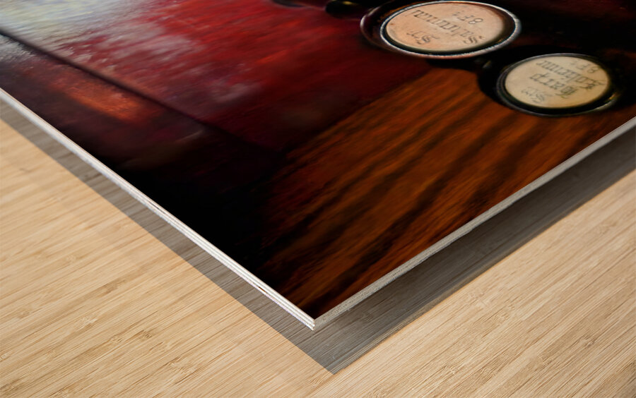 Old Shade Church Buttons Impression sur bois