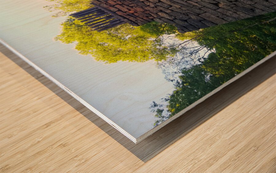 Coke Furnace Wood print