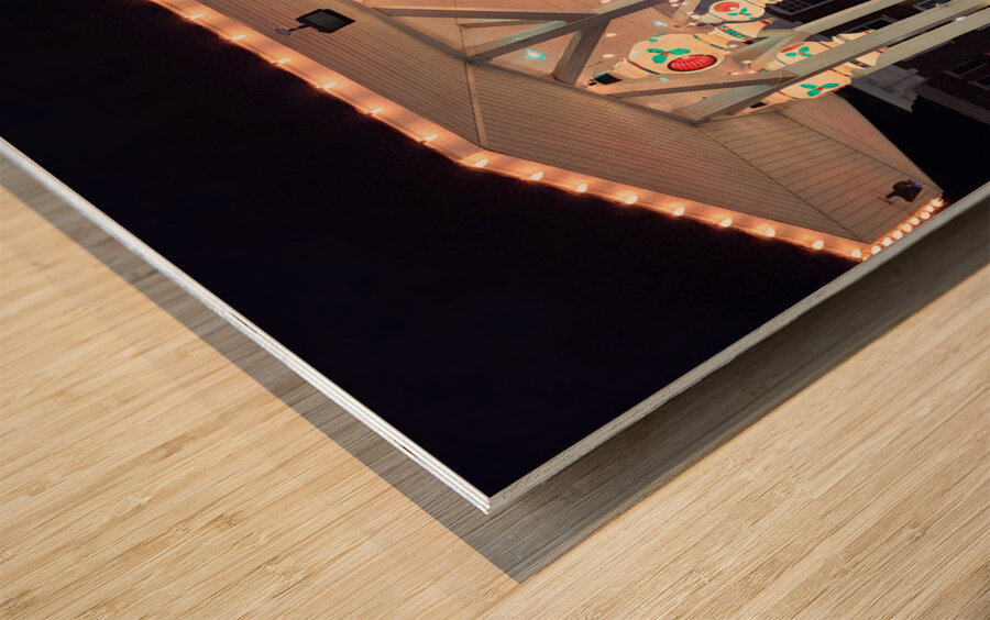 Windber Christmas Gazebo Wood print