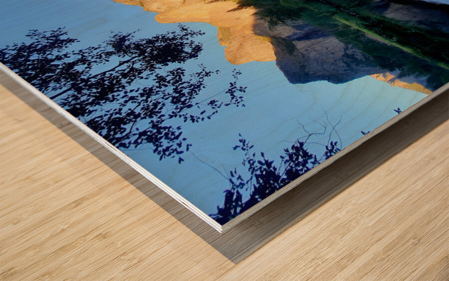 Yosemite Morning Reflections Wood print