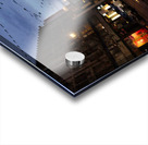 Midnight Glow: Illuminated City Street Acrylic print