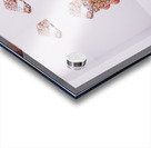 Hand Holding Seed Snack with Repetitive Pattern Acrylic print