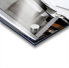 Dirty with printing dust from toner open paper tray on the vintage laser printer Acrylic print