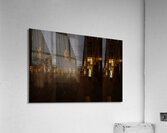Illuminated Urban Nightscape Acrylic Print