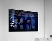 Dark Occult TV Effect with Blue Shadows Acrylic Print