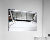 Dirty with printing dust from toner open paper tray on the vintage laser printer Acrylic Print