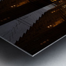 Illuminated Urban Nightscape Metal print