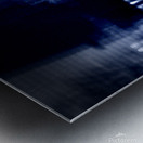 Dark Occult TV Effect with Blue Shadows Metal print