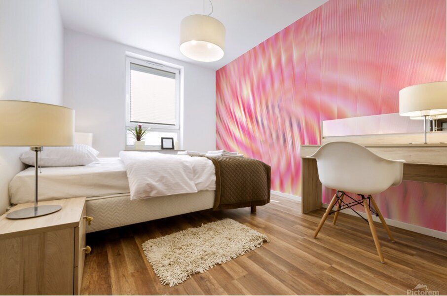 Abstract Pink and Yellow Motion Blur Mural print