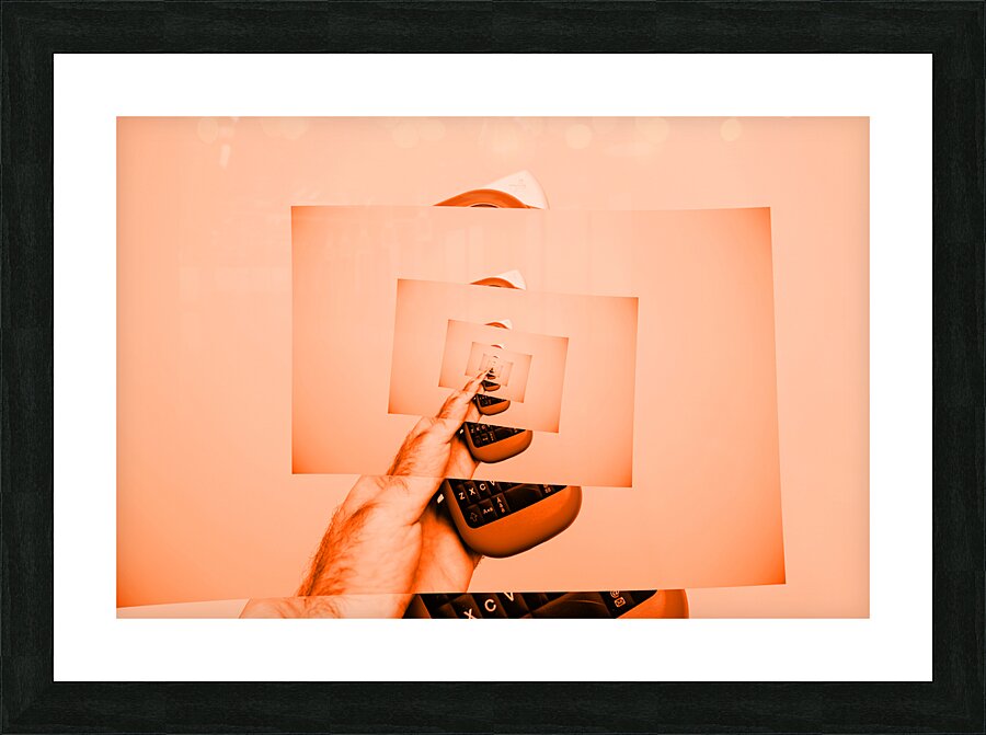 Temporal Spiral Grasp Picture Frame print